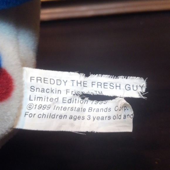 🍞 Wonder Bread Freddy the Fresh Guy Plush Stuffed Animal Vintage 90s 💙 💛 ♥️ - Picture 4 of 5